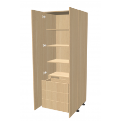 Wardrobe with drawers and shelves