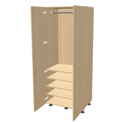 Wardrobe with Hanging and Shelves